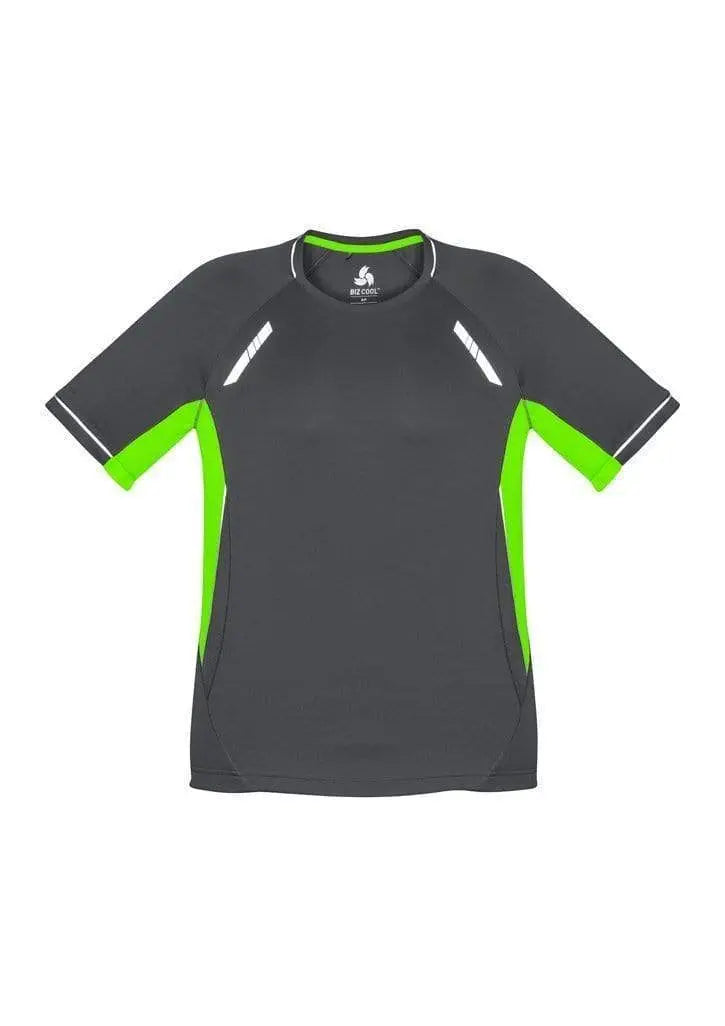 Biz Collection Casual Wear Grey/Fluoro Lime/Silver / S Biz Collection Men’s Renegade Tee T701MS